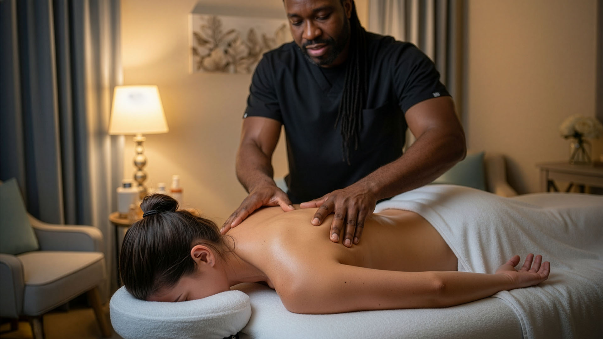 Deep tissue massage therapy for chronic pain relief and muscle tension in Palm Beach County